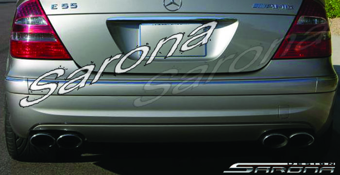 Custom Mercedes E Class  Sedan Rear Bumper (2003 - 2009) - $490.00 (Part #MB-049-RB)